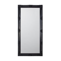 Amos Black wood rectangle leaner mirror