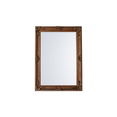 Amos Aged gold wood rectangle mirror
