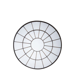 Amos Aged bronze round window mirror