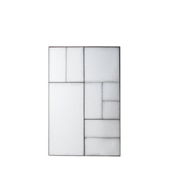 Amos Multi glass panel antique mirror rectangle