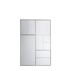 Amos Multi glass panel rectangle mirror