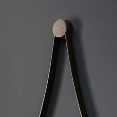 Amos Aged bronze medium round hanging mirror
