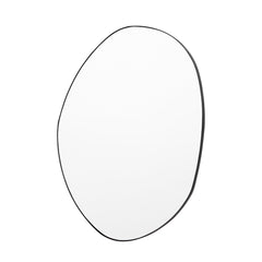 Amos Matt black oval mirror