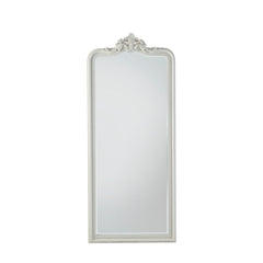 Amos French white ornate leaner mirror