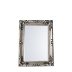 Amos Silver leaf finish medium rectangle mirror