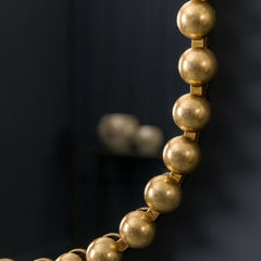 Amos Aged gold ellipse mirror