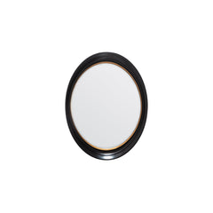 Amos Black oval mirror