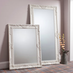 Amos Matt cream leaner mirror