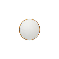 Amos Antique gold medium round mirror