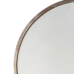Amos Antique silver medium round mirror