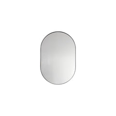 Amos Matt black ellipse mirror