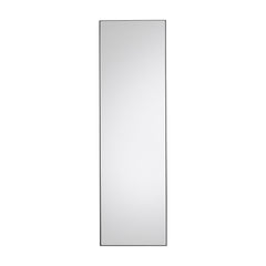 Amos Matt black rectangle leaner mirror