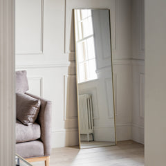 Amos Champagne gold leaner mirror
