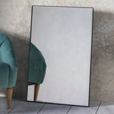 Amos Matt black rectangle mirror