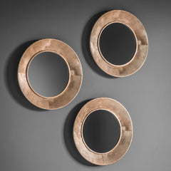 Amos Aged gold 3 round scatter mirrors