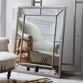 Amos Aged pewter rectangle mirror
