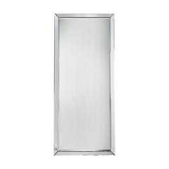 Amos Brushed silver edged leaner mirror