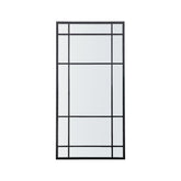 Amos Aged black large rectangle mirror