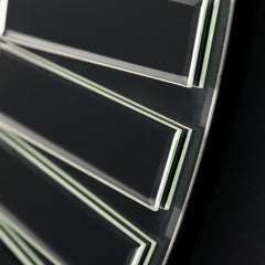 Amos Overlaid mosaic frame round mirror