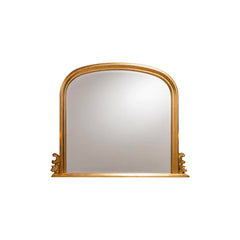 Amos Gold leaf arch over mantel mirror