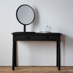 Amos Black stained oak table top mirror