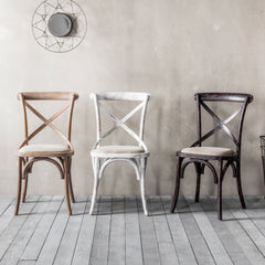 Amos Cafe Chair Natural Linen (2pk)