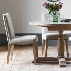 Amos Rex Dining Chair Cement Linen (2pk)