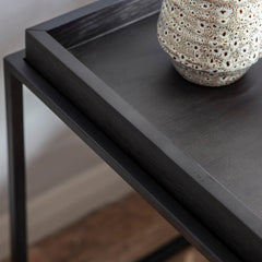 Amos Forden Tray Side Table Black