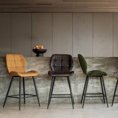 Amos Manford Stool Brown (2pk)
