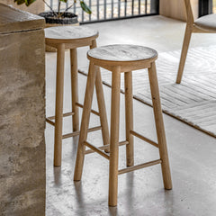 Amos Hatfield Stool Natural