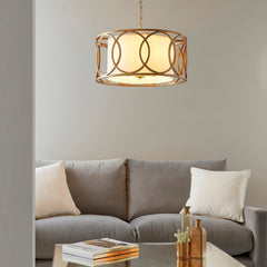 Amos Carrissima Brushed Gold Pendant