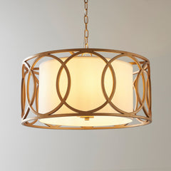 Amos Carrissima Brushed Gold Pendant