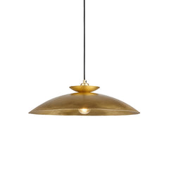 Amos Cattelan Disc Pendant Hammered Brass