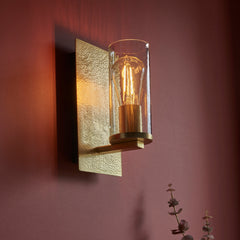 Amos Cattelan Wall Light Hammered Brass