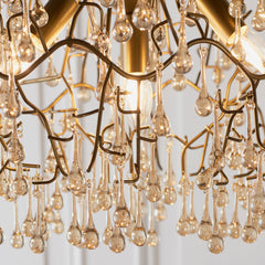 Amos Chatsworth Chandelier Aged Gold & Champagne