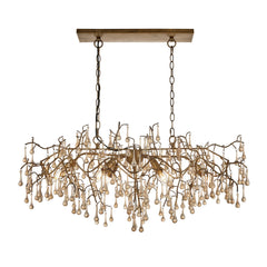 Amos Chatswoth Chandelier Pendant Bar Aged Gold