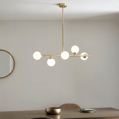 Amos Crib Pendant Bar Brushed Brass