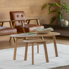 Amos Madrid Coffee & Side Table Nest Oak
