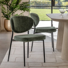 Amos Oppo Dining Chair Green (2pk)