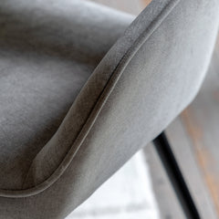 Amos Ivorra Dining Chair Grey (2pk)