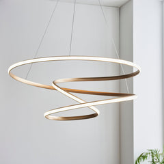 Amos Olympia A Satin Gold LED Pendant