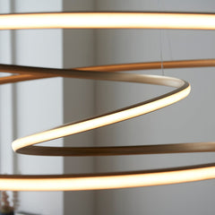 Amos Olympia B Satin Gold LED Pendant