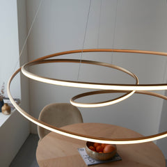 Amos Olympia B Satin Gold LED Pendant