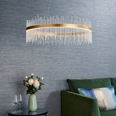 Amos Vanburgh Medium Pendant Brushed Gold