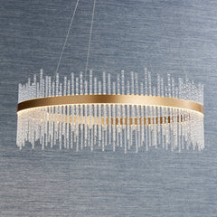Amos Vanburgh Medium Pendant Brushed Gold