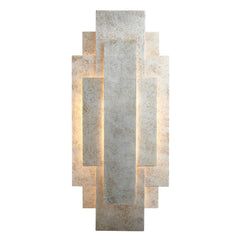 Amos Vaughn Wall Light Silver Leaf