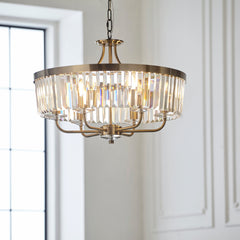 Amos Windsor Chandelier Antique Brass