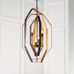 Amos Wiscombe Chandelier Aged Bronze & Antique Gold
