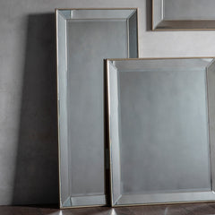 Amos Champagne gold large rectangle mirror