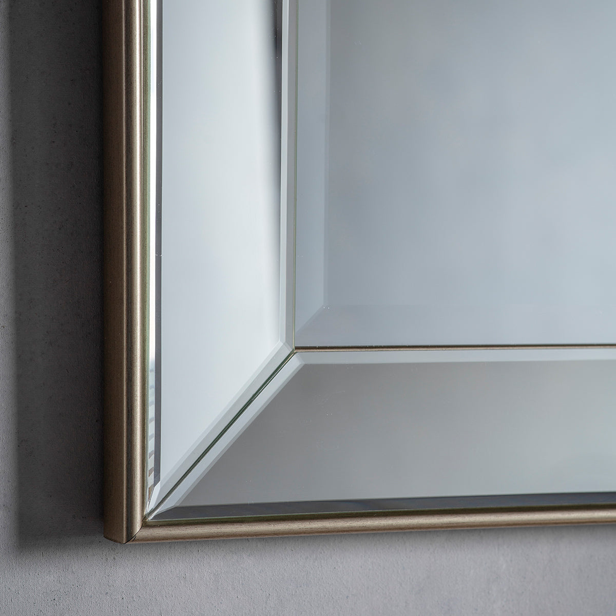 Amos Champagne gold large rectangle mirror